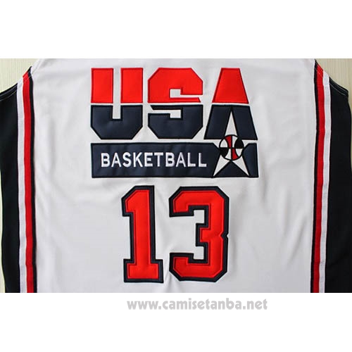 Camiseta USA 1992 Chris Mullin #13 Blanco